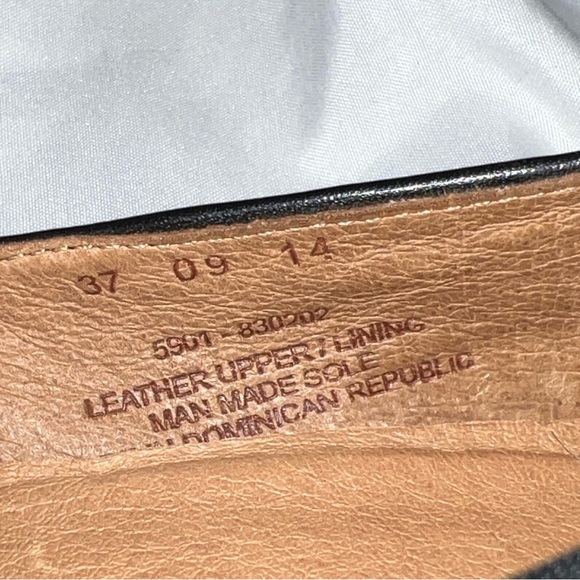 Dansko Nastacia Black Croc Embossed Leather Loafers Flats Size 37 Slip On - Picture 8 of 9